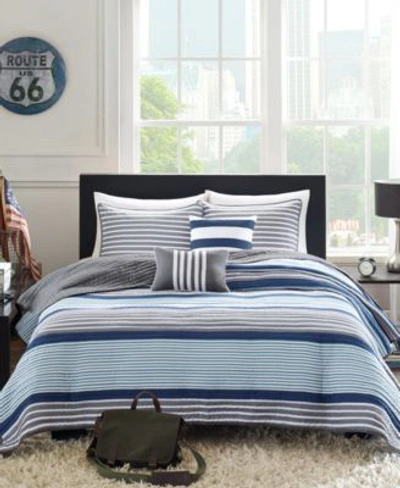 Intelligent Design Paul 5 Pc. Coverlet Set Bedding In Blue