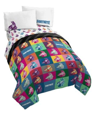 Shop Fortnite Llama Warhol Bed Set In Multi-color