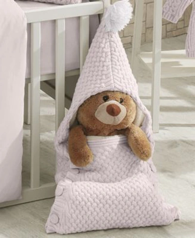 Shop Nipperland Plushy Knitted Baby Sleep Bag Blanket In Light Past