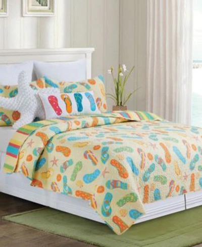 Shop C & F Home Sunny Splash Quilt Set Collection In Orange