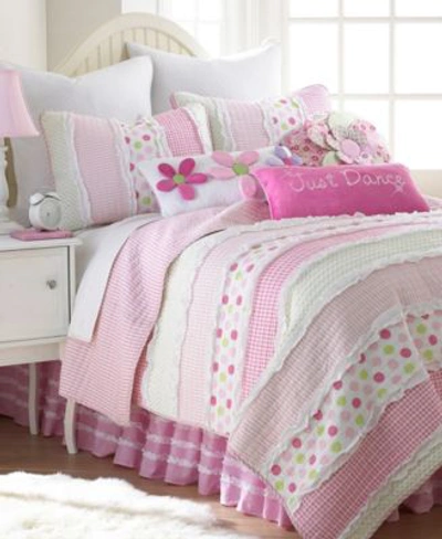 Shop Levtex Marley Ruche Quilt Sets In Pink