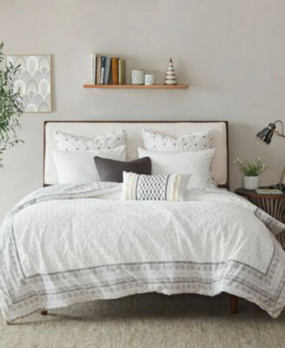 Shop Ink+ivy Inkivy Mill Valley Reversible Comforter Sets In Gray