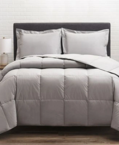 Shop Allied Home 300 Thread Count 100 Cotton Twill White Down Comforters In Navy