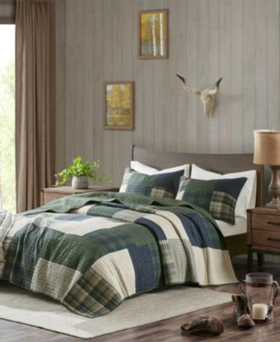 Woolrich Mill Creek Oversized Cotton Quilt Sets In Green