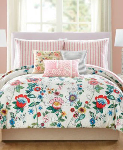 Shop Vera Bradley Coral Floral Comforter Sets In Neutral
