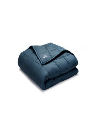 Shop Pillow Guy Weighted Blanket In Navy
