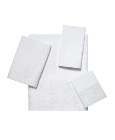 Avanti Serafina Bath Towel Collection Bedding In White