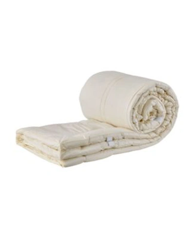 Shop Sleep & Beyond Mypad Washable Wool Mattress Pad Collection In Off-white