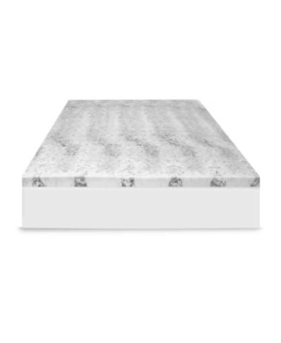 Shop Sensorpedic 3 Charcoal Infused Memory Foam Mattress Topper In White