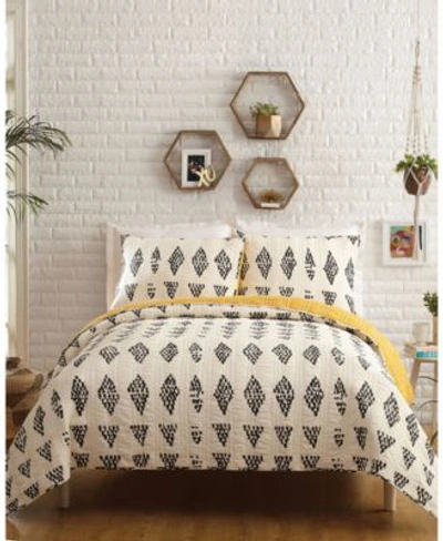 Makers Collective Prosperity 3-pc. Quilt Set, Full/queen In White
