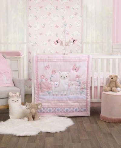 Shop Nojo Infant Girls Sweet Llama Butterflies Baby Bedding Sets In Pink