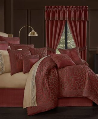 Shop Five Queens Court Chianti Comforter Sets In Red