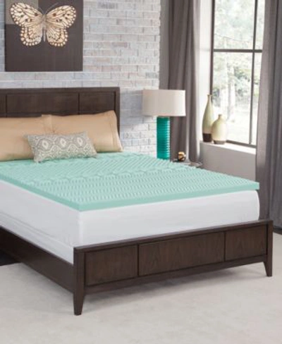 Dream Serenity 2 Memory Foam Mattress Topper In Green