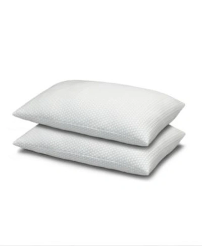 Ella Jayne 2 Pack Cool N Comfort Gel Fiber Pillow With Coolmax Technology Collection In Blue