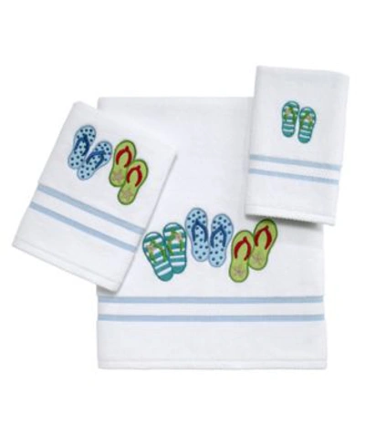 Shop Avanti Beach Mode Flip Flop Motif Cotton Bath Towels In White