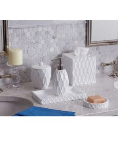 Shop Roselli Trading Company Roselli Trading Wave Bath Accessories Collection In White