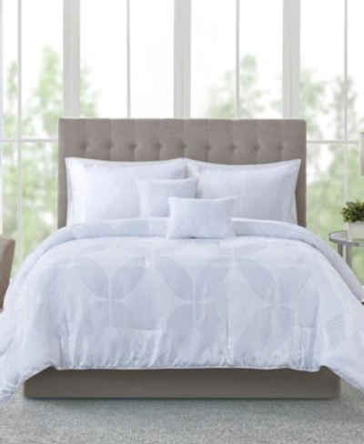 Shop Addison Park Lynx 9 Pc. Tonal Jacquard Comforter Sets Bedding In White