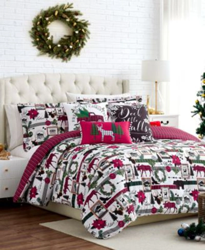 Southshore Fine Linens Merry Town Christmas Reversable 6 Piece Comforter Set In Multi