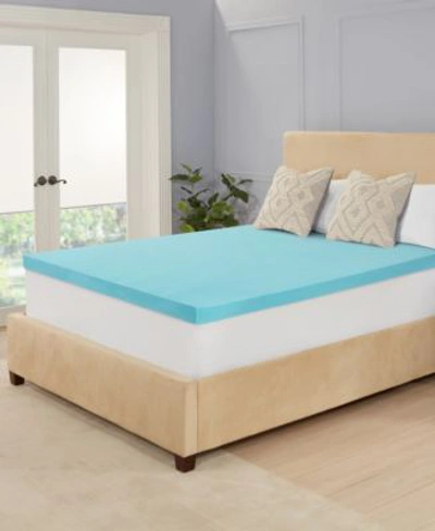 Shop Ecossentials 3 Memory Foam Mattress Topper Collection In Blue