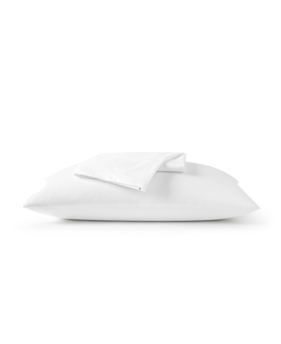 Sleeptone Water-resistant Premium Ice Silk 2-pack Pillows Protector, King In White