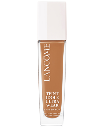 Shop Lancôme Teint Idole Ultra Wear Care & Glow Serum Foundation In W Medium - Deep With Warm Deep Golden Un