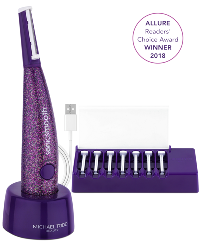 Shop Michael Todd Beauty Limited Edition 6-pc. Sonicsmooth Sonic Dermaplaning Set, Macy's Exclusive In Glitter