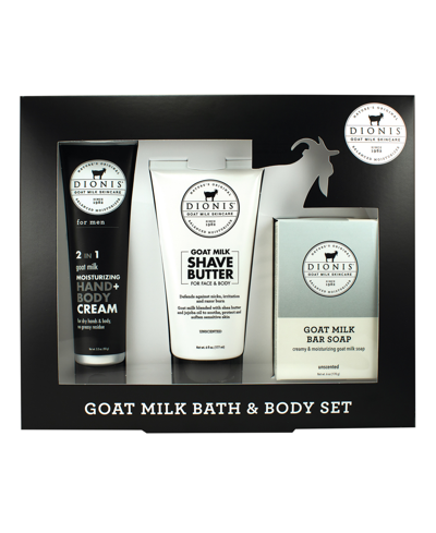 Shop Dionis Men's Goat Milk Bath And Body Set, 3 Piece