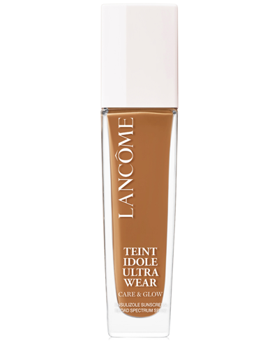 Shop Lancôme Teint Idole Ultra Wear Care & Glow Serum Foundation In N Medium - Deep With Neutral Golden Unde