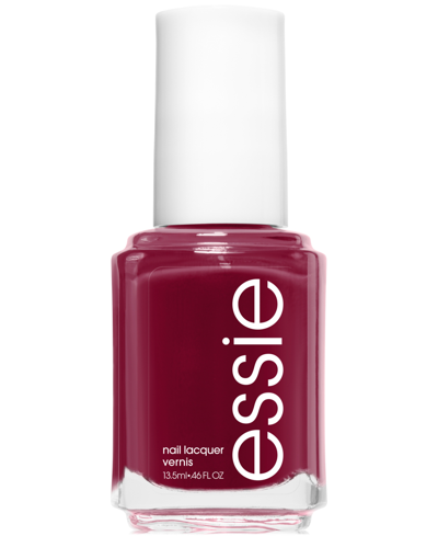 Shop Essie Nail Polish In Nailed It (burgundy Red With A Cream Fin