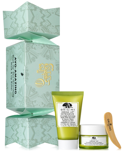 Shop Origins 3-pc. Avo-amazing Drink Up Skin-nourishing Mask & Lip Butter Set
