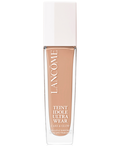 Shop Lancôme Teint Idole Ultra Wear Care & Glow Serum Foundation In N Medium With Neutral Peach Undertones