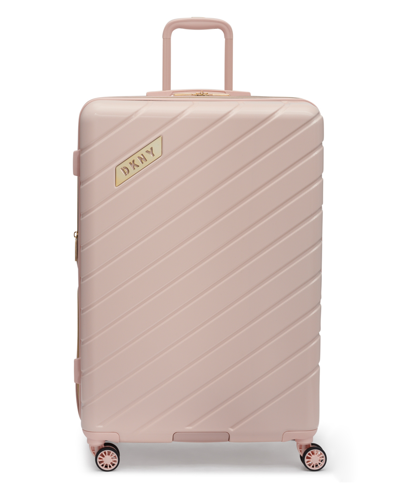 Shop Dkny Bias 28" Upright Trolley Luggage In Rosewater