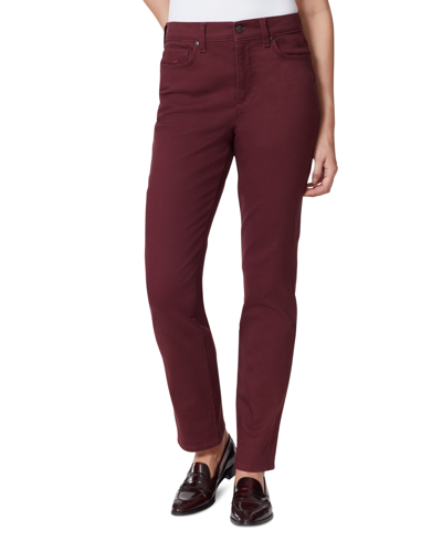 Shop Gloria Vanderbilt Women's Amanda Classic Colored Twill Straight Jeans In Huckleberry Purple