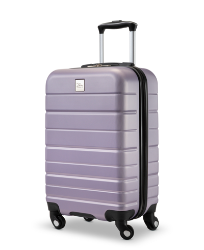 Shop Skyway Epic 2.0 Hardside Carry-on Spinner Suitcase, 20" In Silver-tone Lilac