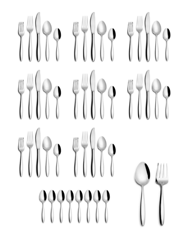 Shop Kitchinox Triton 50 Piece Flatware Set, Service For 8 In Stainless Steel