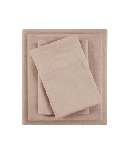 Shop Madison Park Pre-washed 4-pc. Sheet Set, King In Warm Taupe