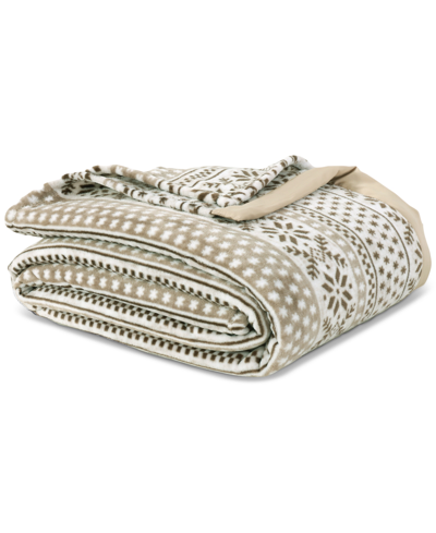 Shop Berkshire Classic Velvety Plush Blanket, Twin, Created For Macy's In Neutral