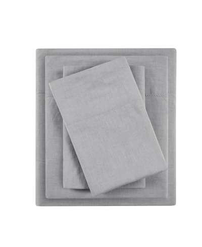 Shop Madison Park Pre-washed 4-pc. Sheet Set, King In Gray