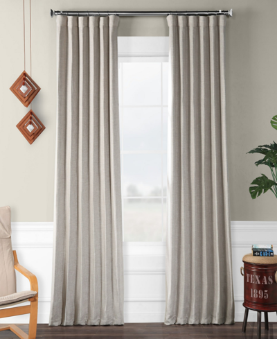 Shop Exclusive Fabrics & Furnishings Blackout Faux Linen Panel, 50" X 96" In Winter White
