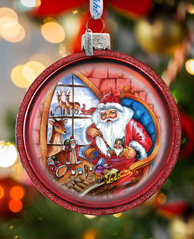 Shop G.debrekht Santa Workshop Holiday Ornament In Multi Color