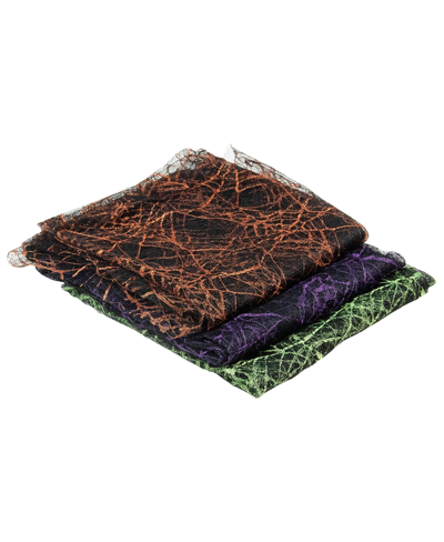 Northlight Spider Web 3 Piece Halloween Decorations Set, 6' In Black
