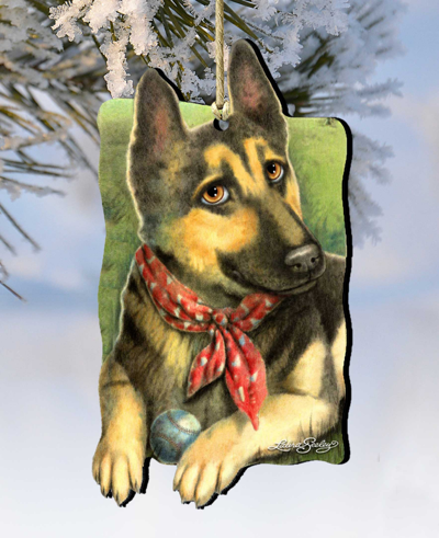 Designocracy Dog Training Pets Holiday Ornaments, Set Of 2 In Multi Color