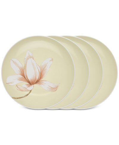 Noritake Colorwave Floral Accent Plates, Set Of 4 In White