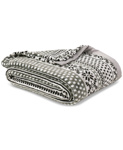 Shop Berkshire Classic Velvety Plush Blanket, Twin, Created For Macy's In Grey