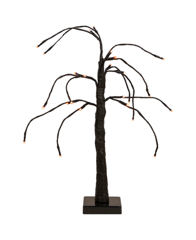 Shop Northlight Led Lighted Weeping Halloween Twig Tree With Orange Lights, 24"