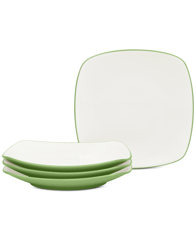 Noritake Colorwave Square Salad Plates, Set Of 4 In Apple