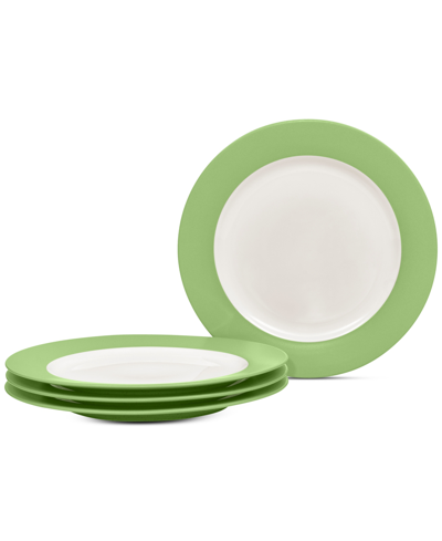 Noritake Colorwave Rim Salad Plates, Set Of 4 In Apple