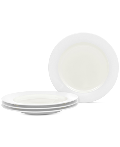 Noritake Colorwave Rim Dinner Plates, Set Of 4 In White