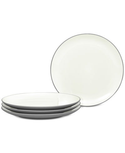 Noritake Colorwave Coupe Dinner Plates, Set Of 4 In Slate