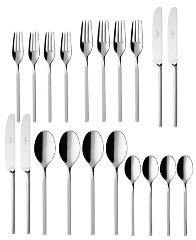 Villeroy & Boch New Wave Stainless Steel 20 Pc. Flatware Set, Service For 4 In Stainless Steel